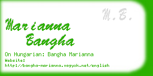 marianna bangha business card